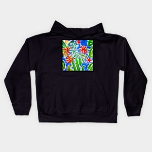 Red flowers - Matisse inspired Kids Hoodie